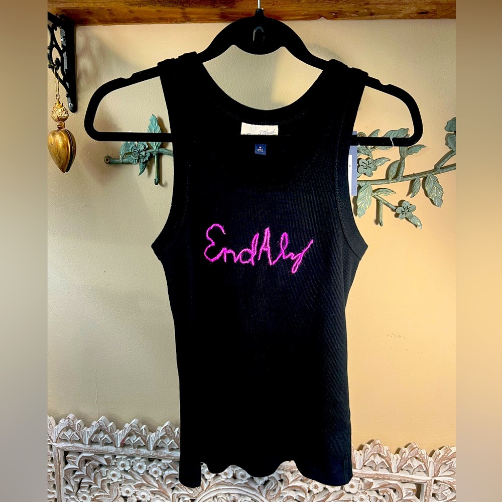 Hand Embroidered End ALZ Tank